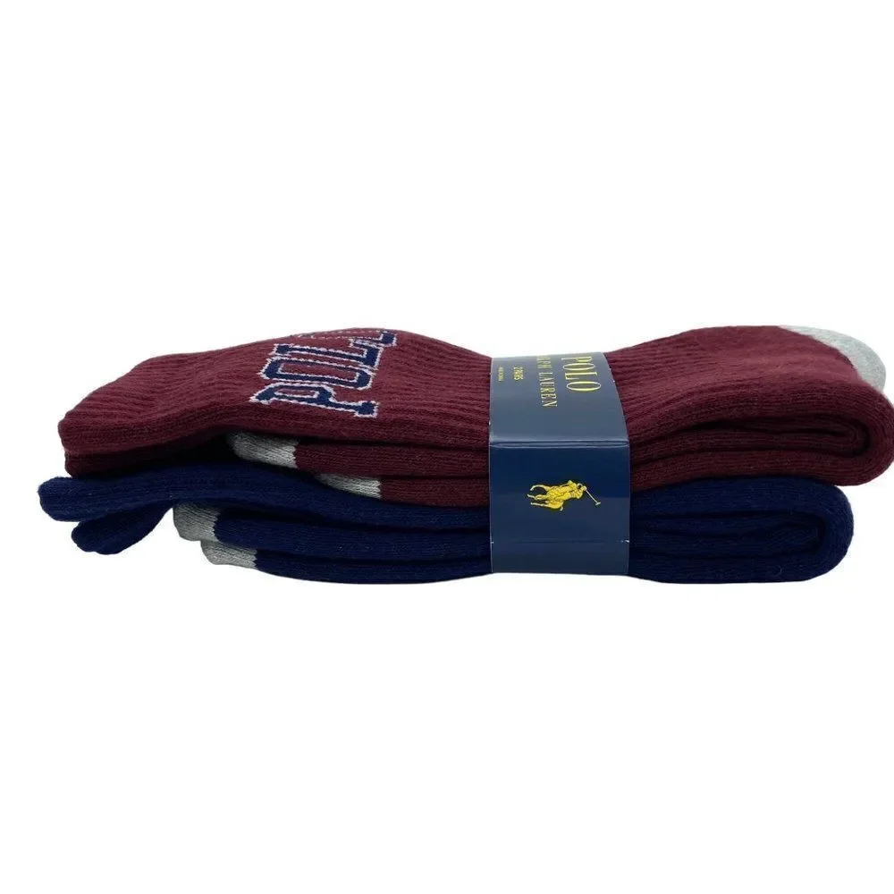 Polo Ralph Lauren Graphic Socks New Two Pack